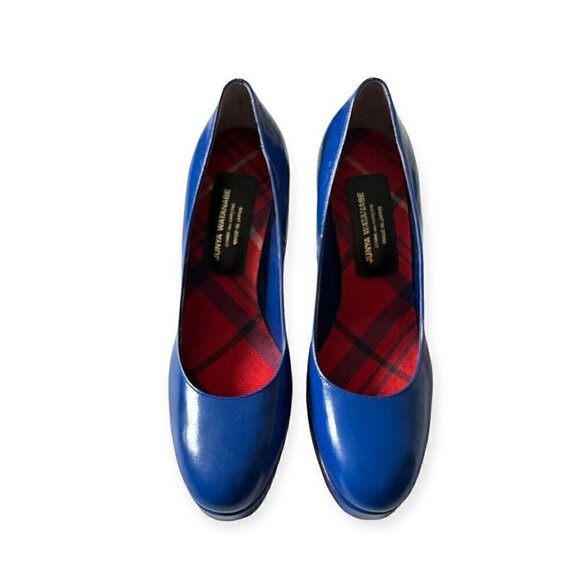 Junya Watanabe Comme des Garçons Blue Platform Pumps, Size 24.5 Japan - Picture 5 of 16